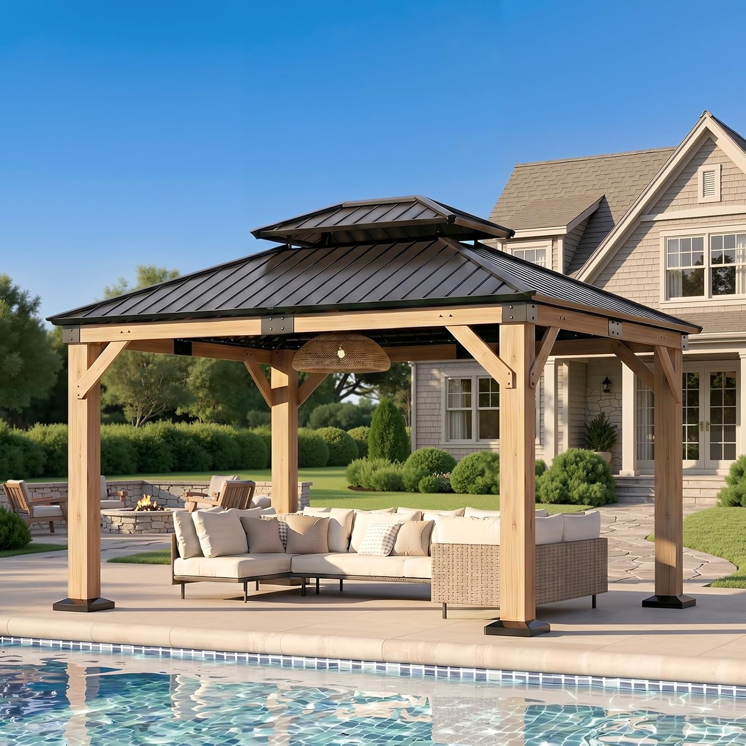 Image 1 of 12x14 wood gazebo worth it