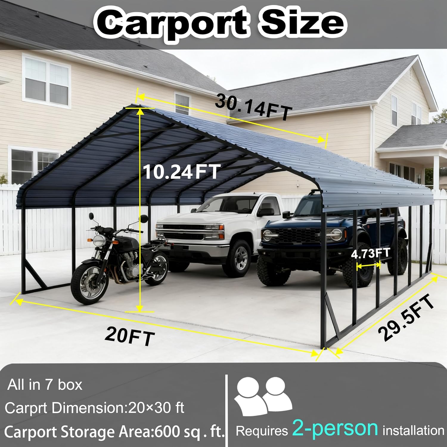 20x30 heavy duty carport,20x30 carport for 2 cars,heavy duty carport pros cons,galvanized steel carport worth buying,best carport for RV storage,20x30 metal carport vs portable garage unboxing and complete package contents