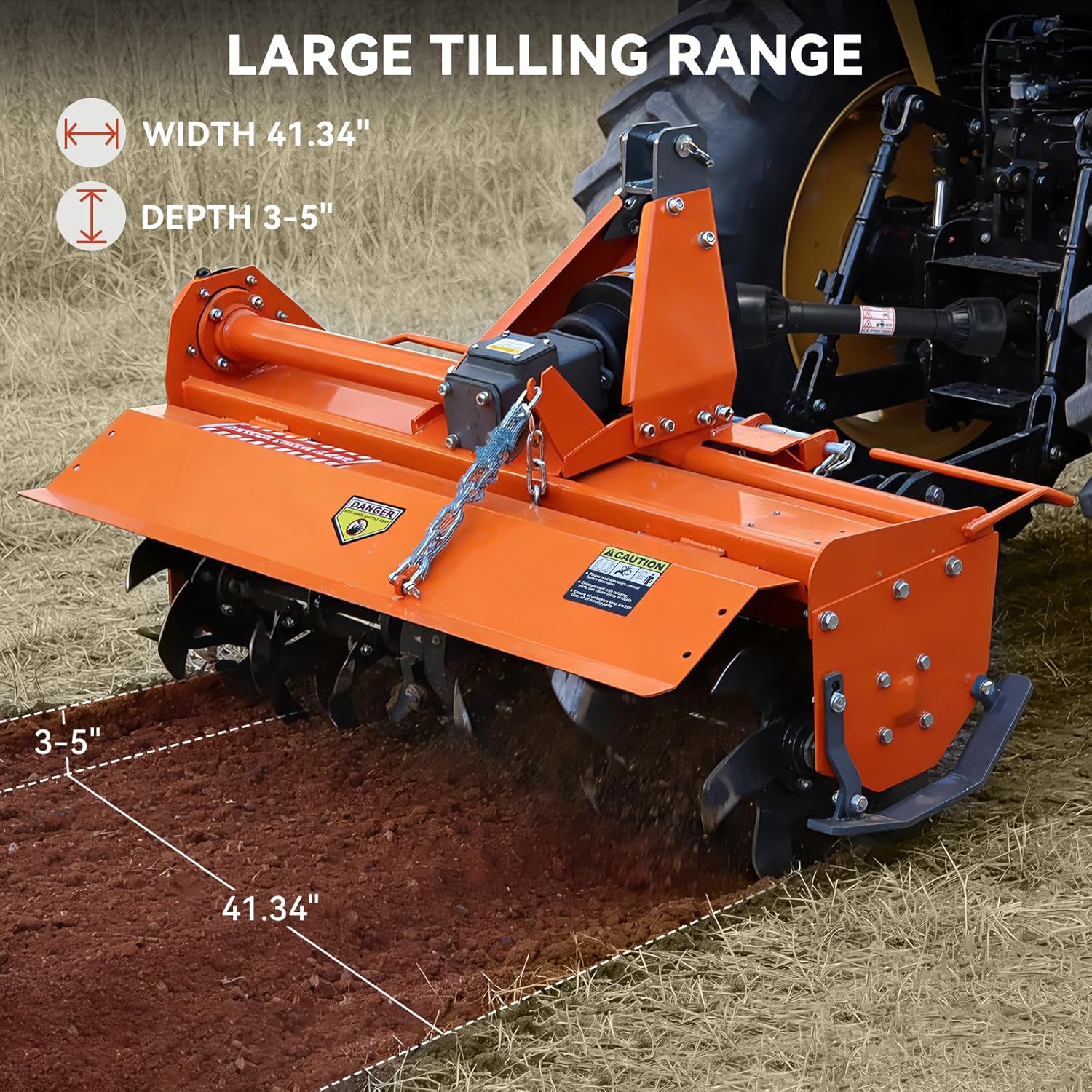 42 3 point rotary tiller attachment unboxing and complete package contents