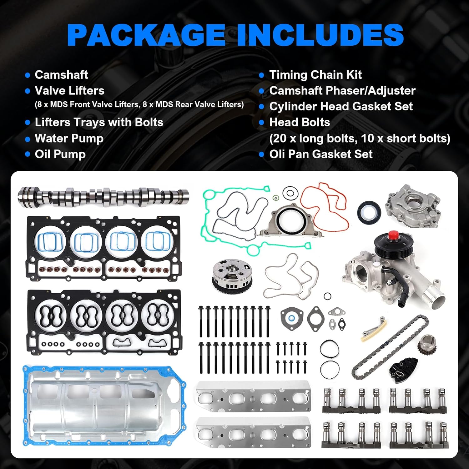 Step-by-step guide for 5.7 HEMI MDS cam and lifter kit worth it,should I buy 5.7 HEMI MDS rebuild kit,5.7 HEMI MDS kit pros cons,best 5.7 HEMI cam and lifter kit,Wangsheng 5.7 HEMI kit honest,5.7 HEMI MDS kit vs OEM - complete tutorial