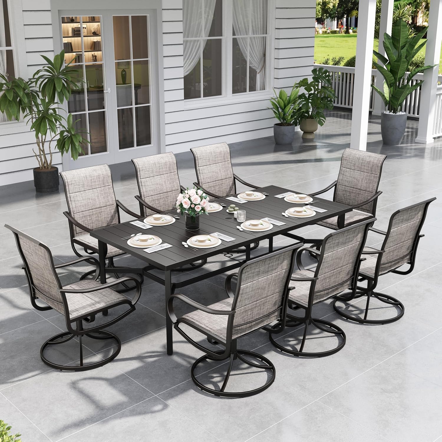 Image 1 of 8 piece patio dining set
