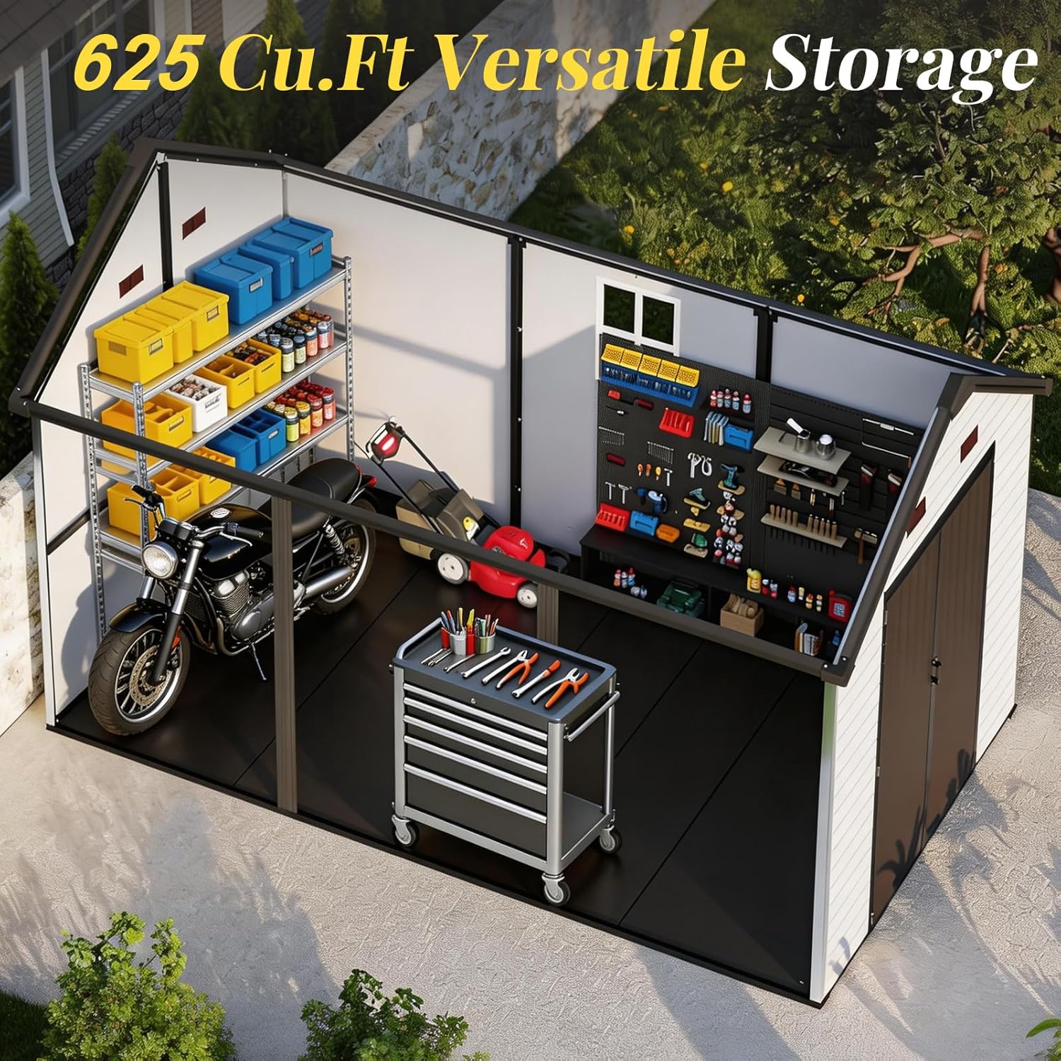 Step-by-step guide for 8x14 resin storage shed with floor,should I buy an outdoor storage shed,best resin shed for backyard,8x14 shed pros cons,FammyLoft resin shed worth buying,resin storage shed vs wood - complete tutorial