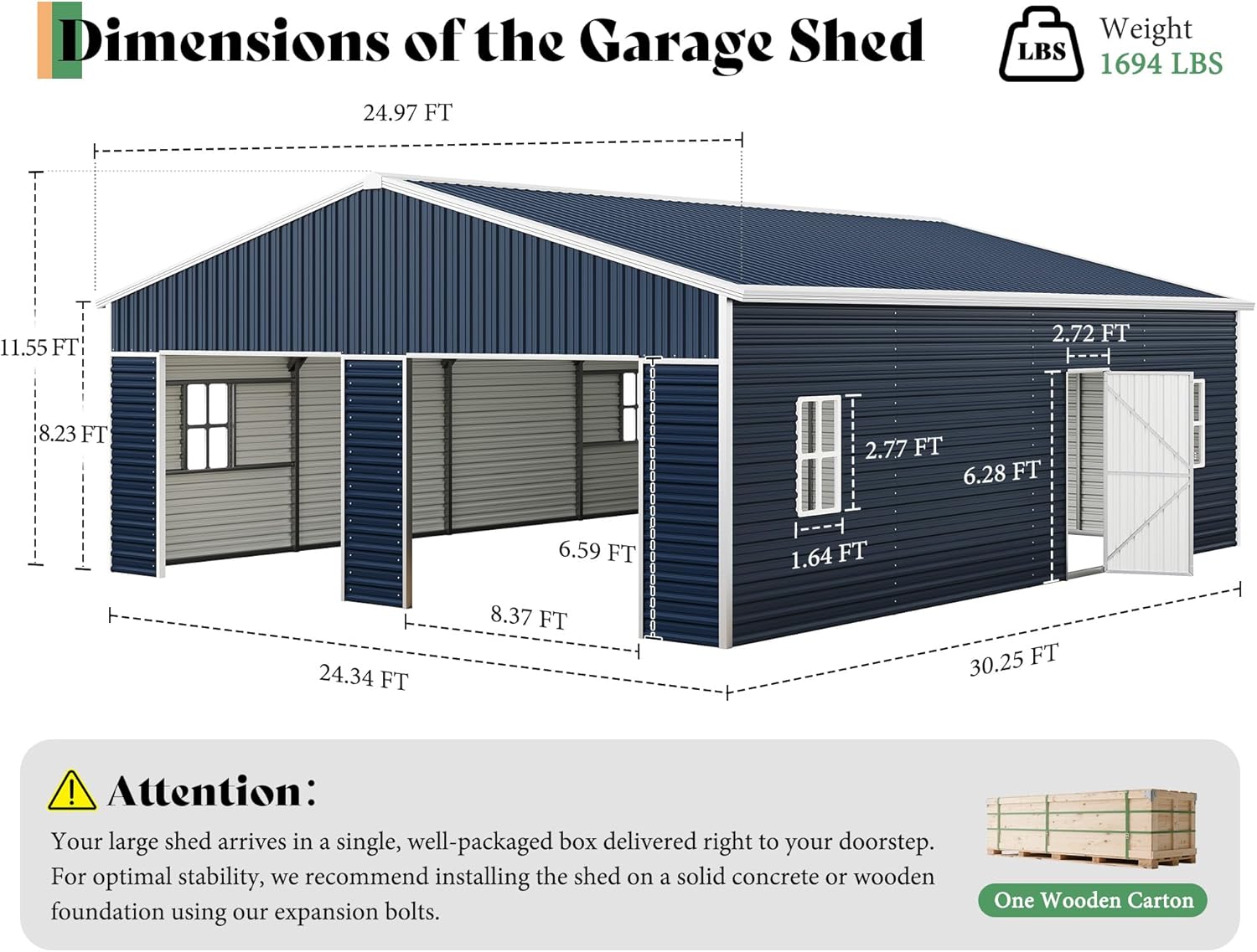 AMERLIFE metal garage shed worth it,should I buy AMERLIFE garage shed,AMERLIFE shed pros cons,best metal storage shed for car,AMERLIFE 25x30 shed worth buying,large metal carport vs alternatives unboxing and complete package contents