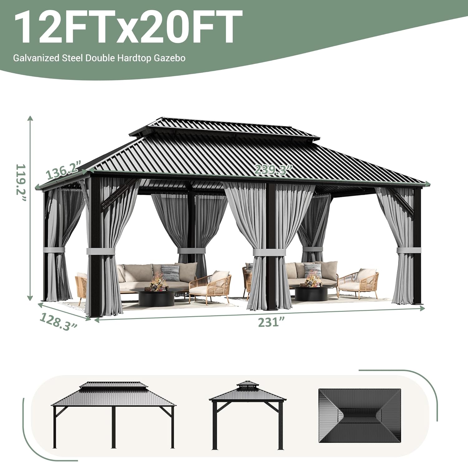 AirWire gazebo worth buying,should I buy AirWire gazebo,AirWire hardtop gazebo pros cons,best hardtop gazebo for patio,AirWire gazebo vs others,12x20 outdoor gazebo worth buying unboxing and complete package contents