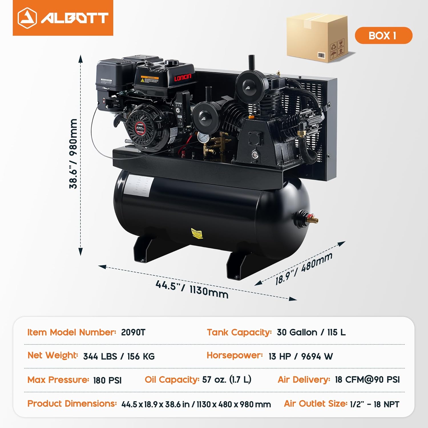 Albott 13HP Gas Compressor Worth It? Our Honest Pros & Cons 2 Albott 13HP gas compressor worth it,should I buy Albott 13HP compressor,Albott 13HP vs alternatives,Albott 13HP pros cons,best gas compressor for workshop,Albott 30 gallon compressor honest unboxing and complete package contents