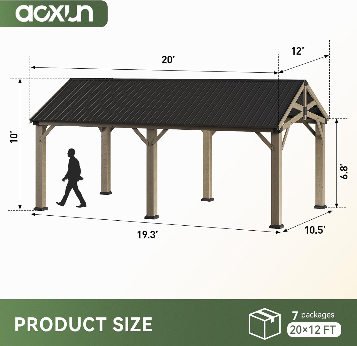 Aoxun 12x20 gazebo worth buying,Aoxun gazebo pros and cons,best hardtop gazebo for patio,Aoxun wooden pavilion honest opinion,should I buy the Aoxun gazebo,Aoxun gazebo vs other brands unboxing and complete package contents