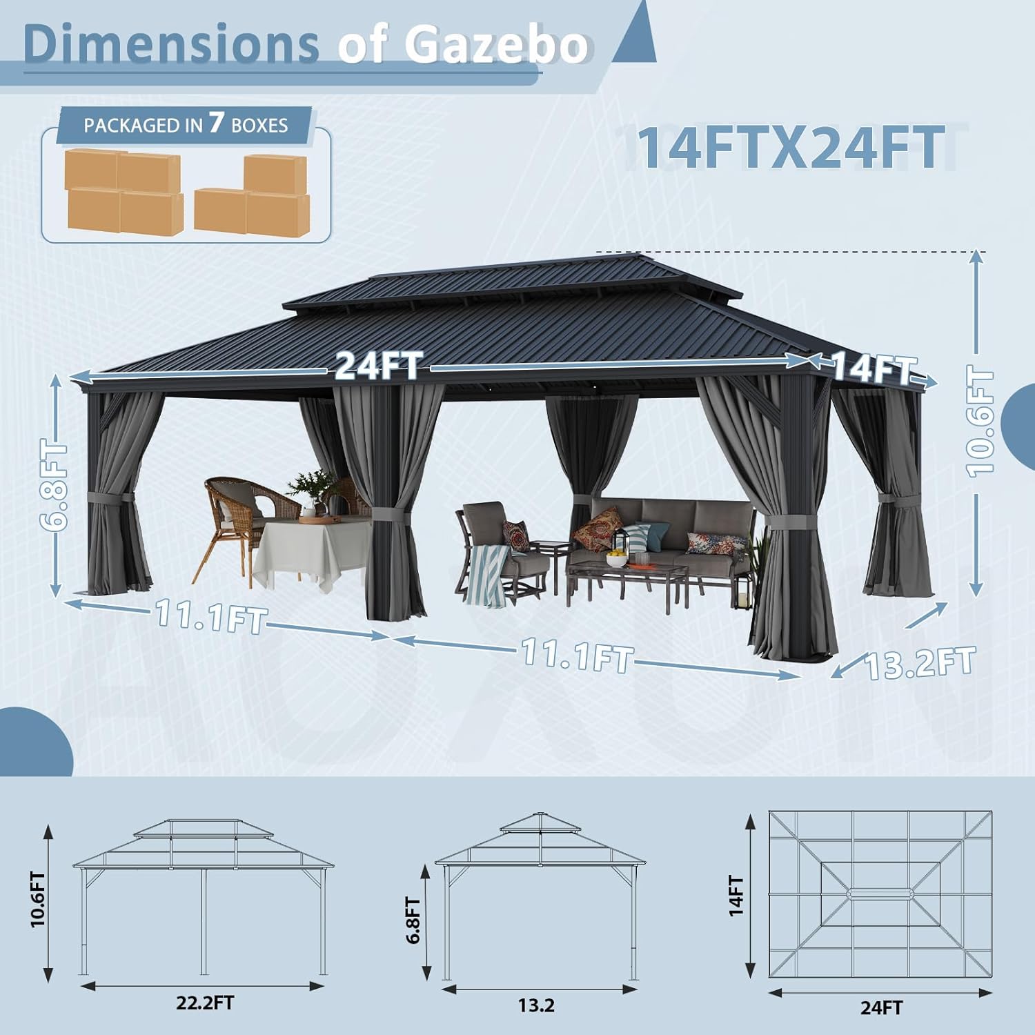 Aoxun gazebo worth buying,should I buy Aoxun gazebo,Aoxun gazebo pros cons,Aoxun vs other gazebos,best permanent gazebo for patio,Aoxun hardtop gazebo honest unboxing and complete package contents