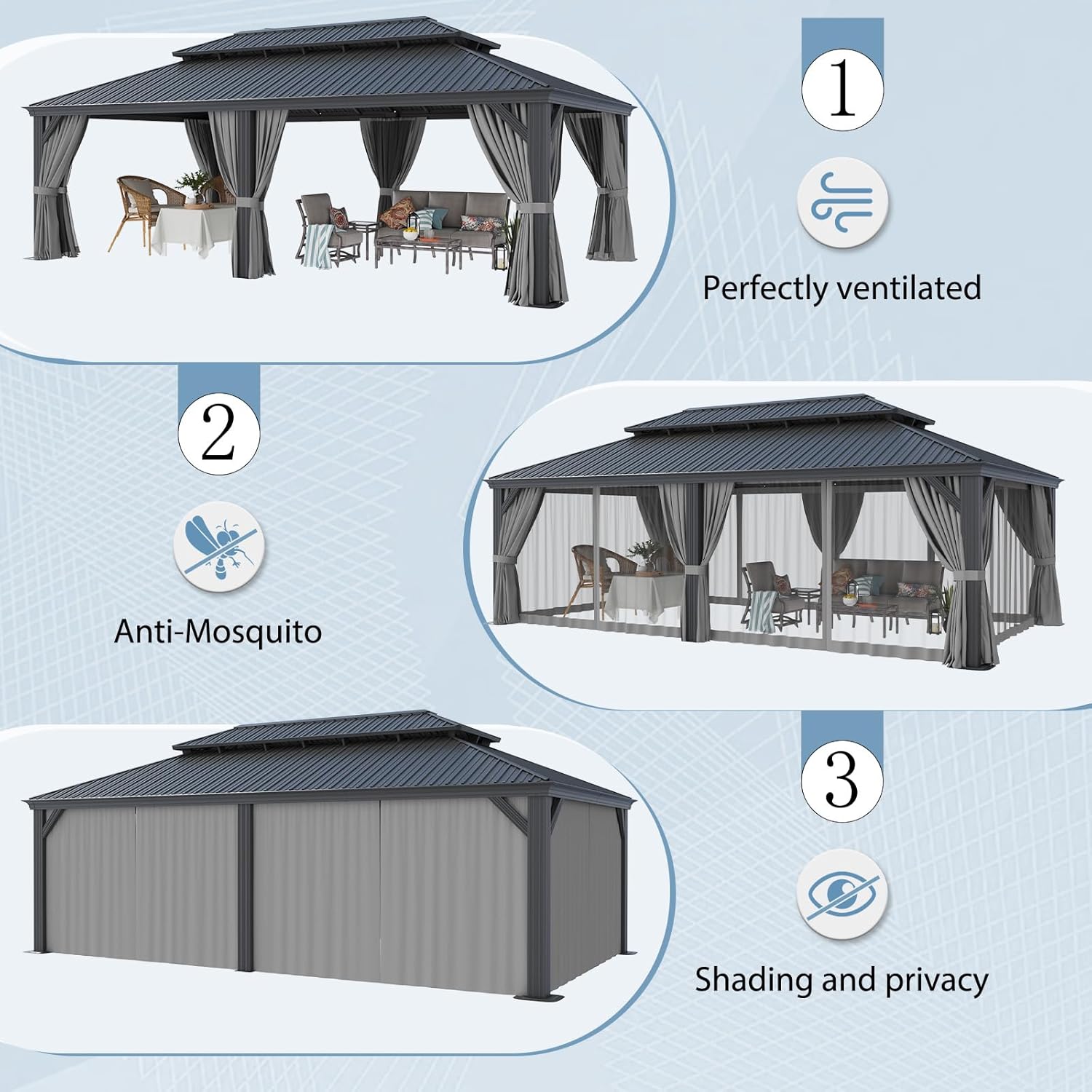 Aoxun gazebo worth buying,should I buy Aoxun gazebo,Aoxun gazebo pros cons,Aoxun vs other gazebos,best permanent gazebo for patio,Aoxun hardtop gazebo honest performance testing and real-world results