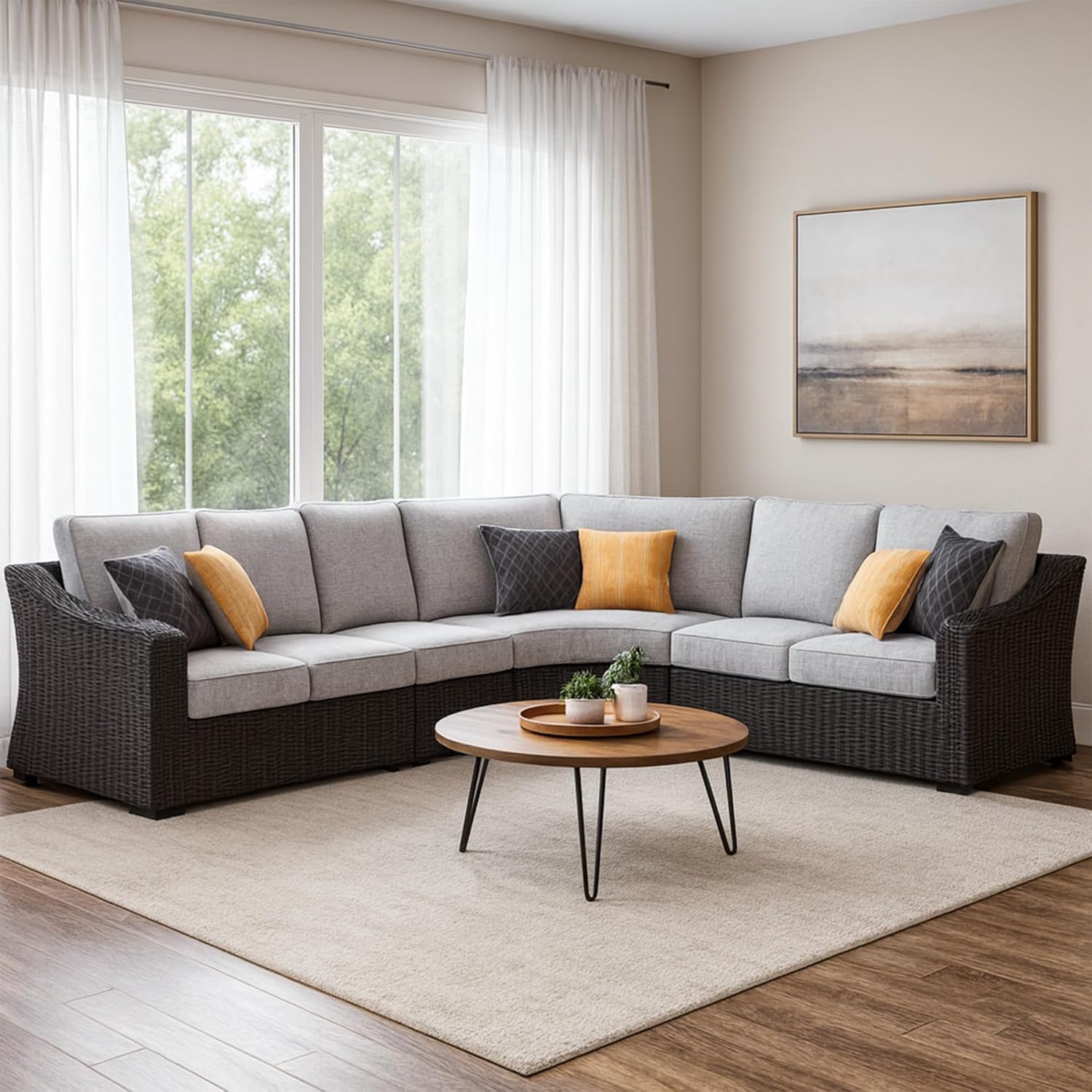 Ashley Beachcroft sectional worth it,should I buy Ashley Beachcroft sectional,Ashley Beachcroft sectional pros cons,Ashley outdoor sectional honest opinion,best outdoor sectional for patio,Ashley Beachcroft sectional buying guide unboxing and complete package contents