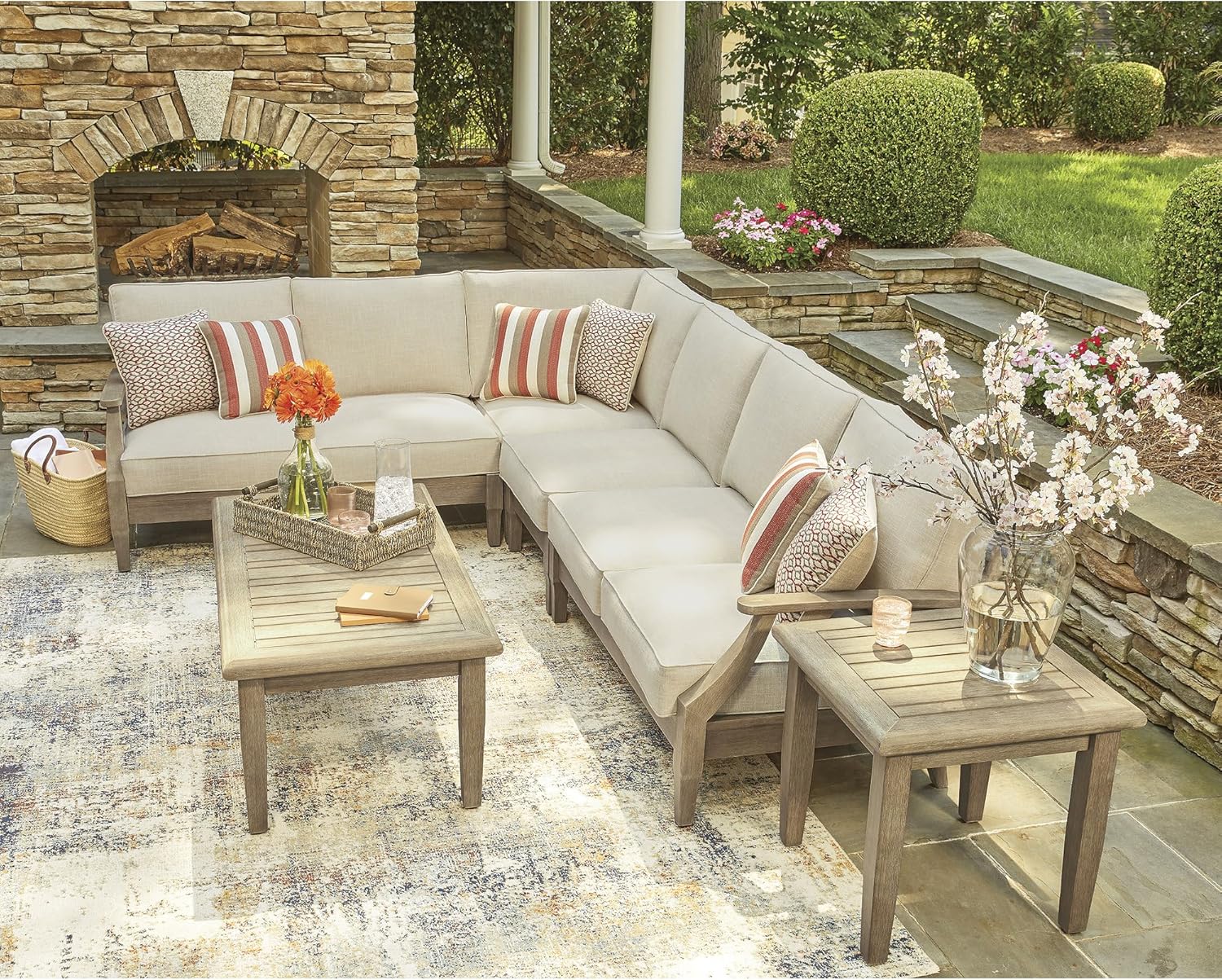 Image 1 of Ashley Clare View outdoor sectional worth it