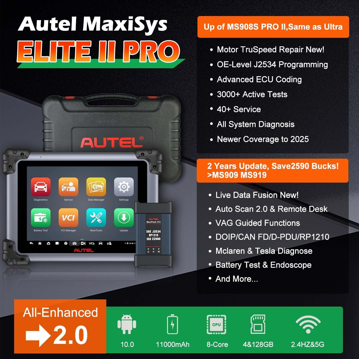Autel MaxiSys Elite II Pro worth it,should I buy Autel MaxiSys Elite II Pro,Autel MaxiSys Elite II Pro pros cons,Autel MaxiSys vs alternatives,best diagnostic scanner for shop,Autel Elite II Pro worth buying unboxing and complete package contents