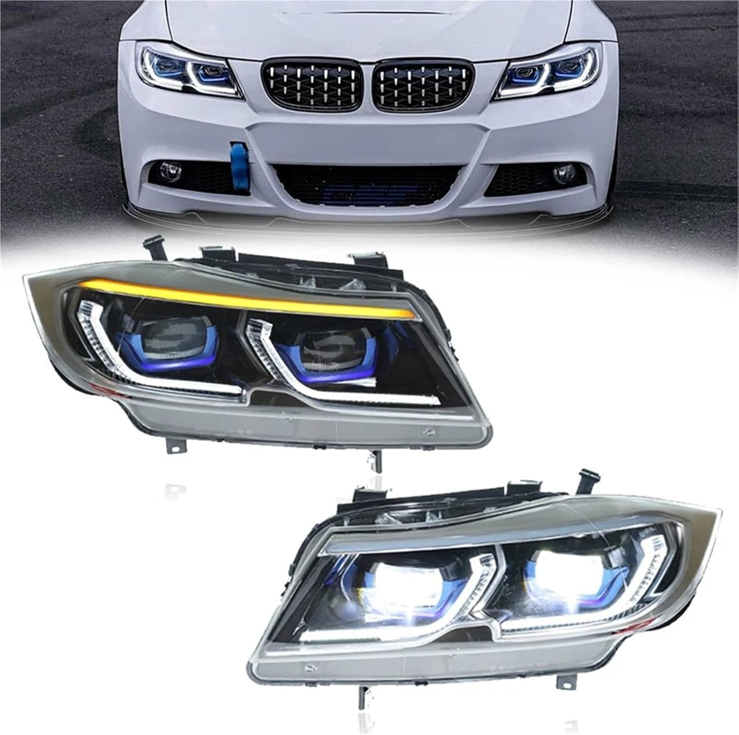 BMW E90 LED Headlight Worth Buying? Our Honest Pros & Cons 2 BMW E90 LED headlight worth buying,should I buy BMW E90 LED headlights,BMW E90 LED headlight pros cons,best LED headlight for BMW E90,BMW E90 headlight upgrade,KHUVANPET LED headlight honest unboxing and complete package contents