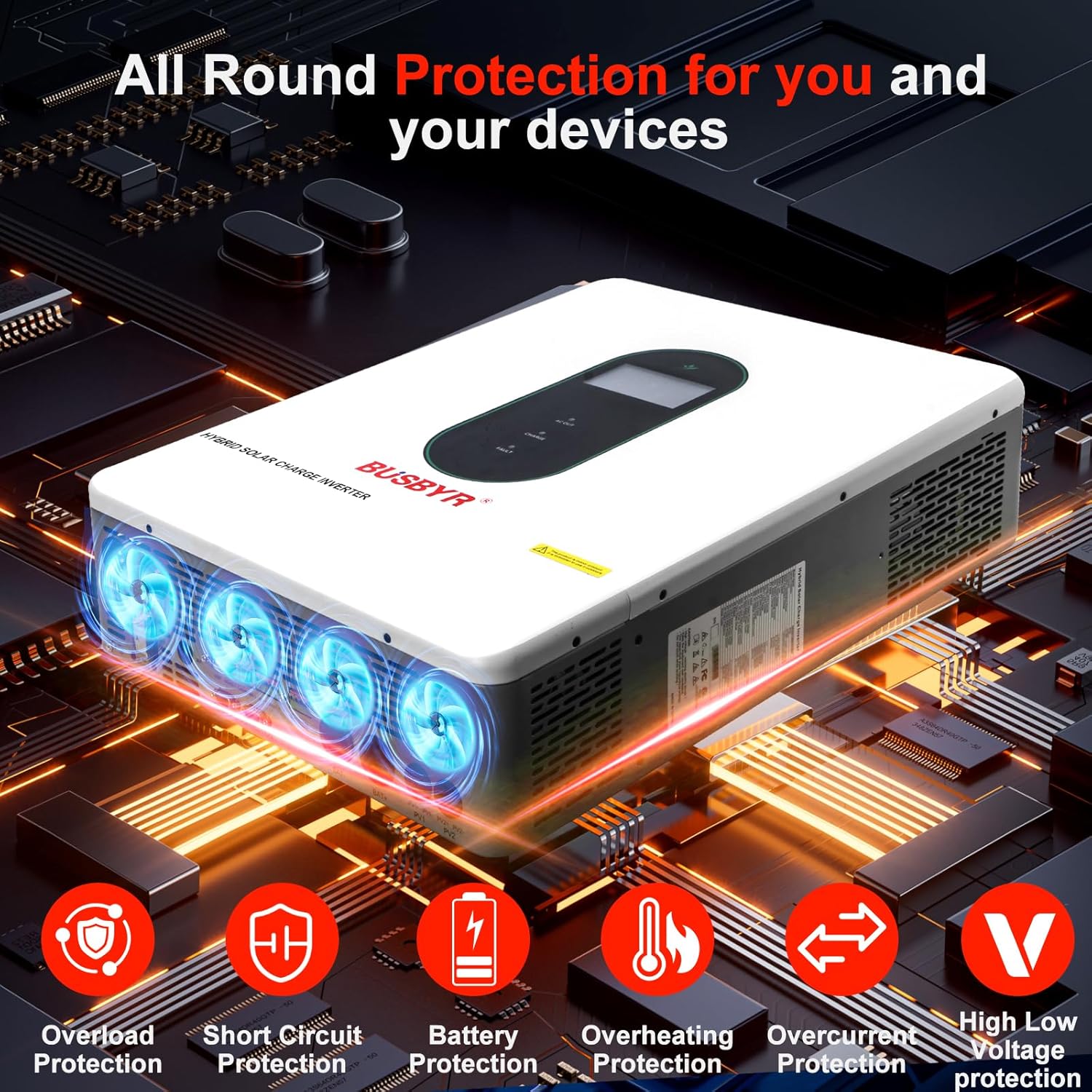 BUSBYR 12000W hybrid inverter worth it,should I buy BUSBYR 12000W inverter,BUSBYR inverter pros cons,best hybrid inverter for home backup,12000W solar inverter worth buying,BUSBYR GES48120M220-500P honest unboxing and complete package contents