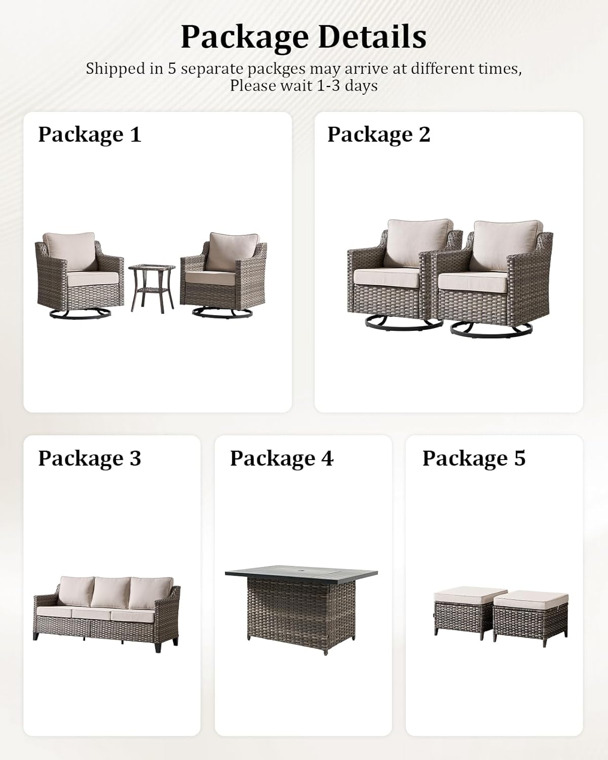 Bellefurn 9-piece patio set worth buying,should I buy Bellefurn outdoor furniture,Bellefurn 9-piece set pros cons,best patio set with fire pit table,swivel rocker chairs for deck,Bellefurn vs other patio sets unboxing and complete package contents