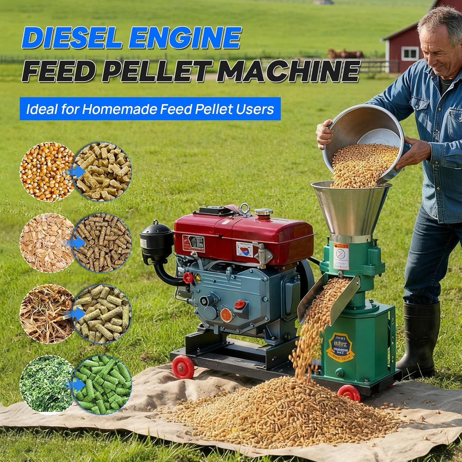 Bonxrdun feed pellet machine diesel,Bonxrdun feed pellet machine worth buying,diesel feed pellet machine for farm,Bonxrdun pellet mill pros cons,best diesel feed pellet machine for cattle,should I buy Bonxrdun feed pellet machine unboxing and complete package contents