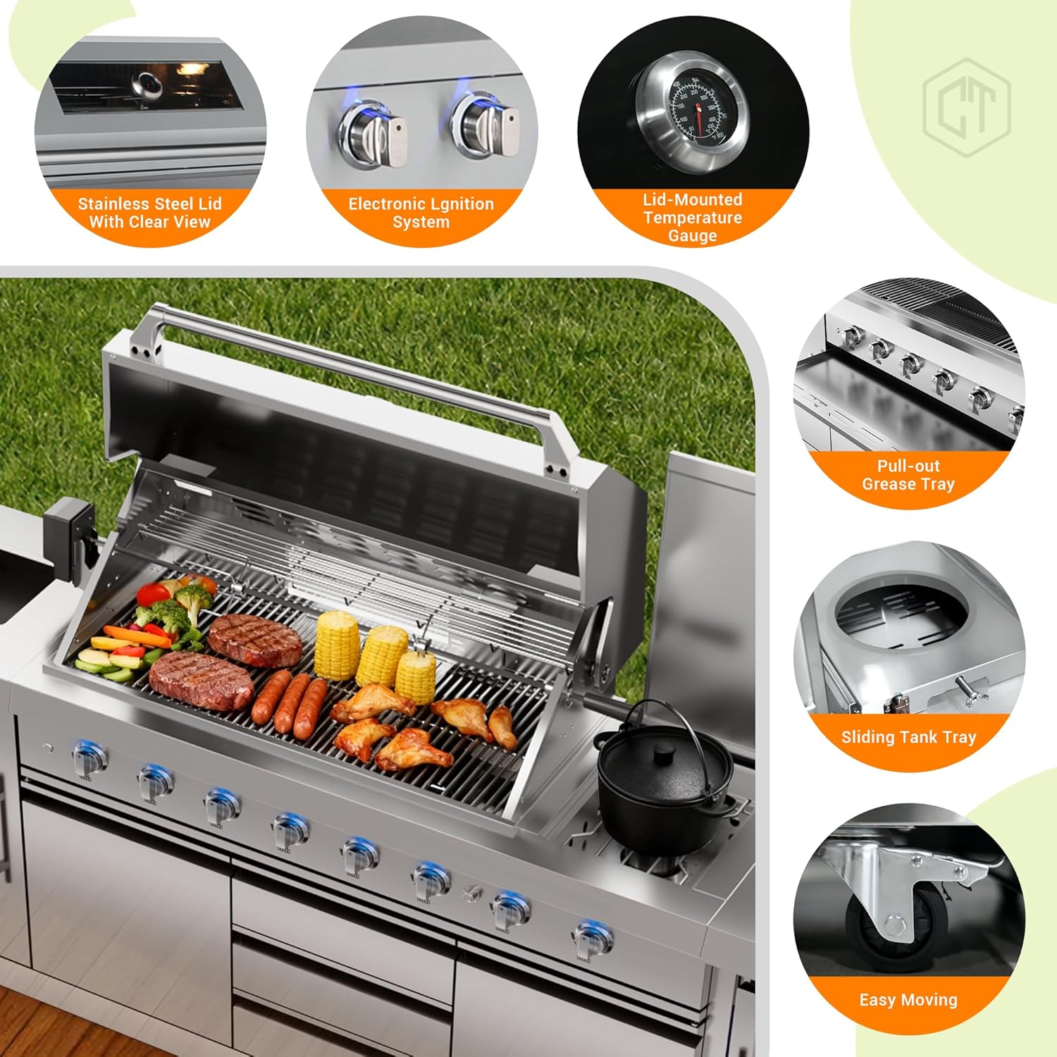 CT Copper Tailor grill island worth it,should I buy CT Copper Tailor grill,CT Copper Tailor vs other outdoor kitchens,CT Copper Tailor grill pros cons,best outdoor kitchen island for patio,CT Copper Tailor 6-burner honest unboxing and complete package contents