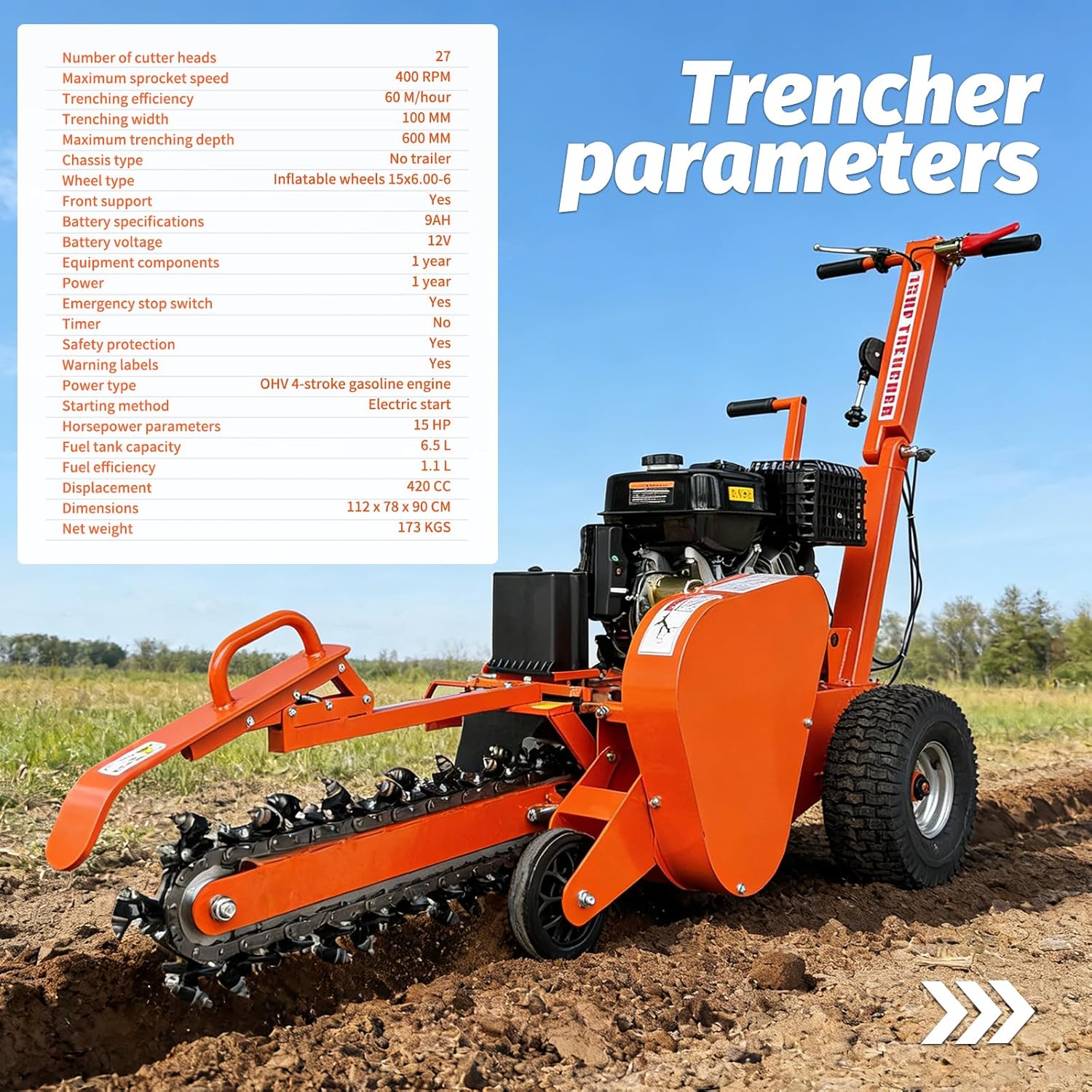 Step-by-step guide for DIGMIGHT 15HP trencher worth buying,should I buy a DIGMIGHT trencher,DIGMIGHT trencher pros cons,best heavy-duty walk-behind trencher,15HP gas trencher for irrigation,DIGMIGHT vs other trench diggers - complete tutorial
