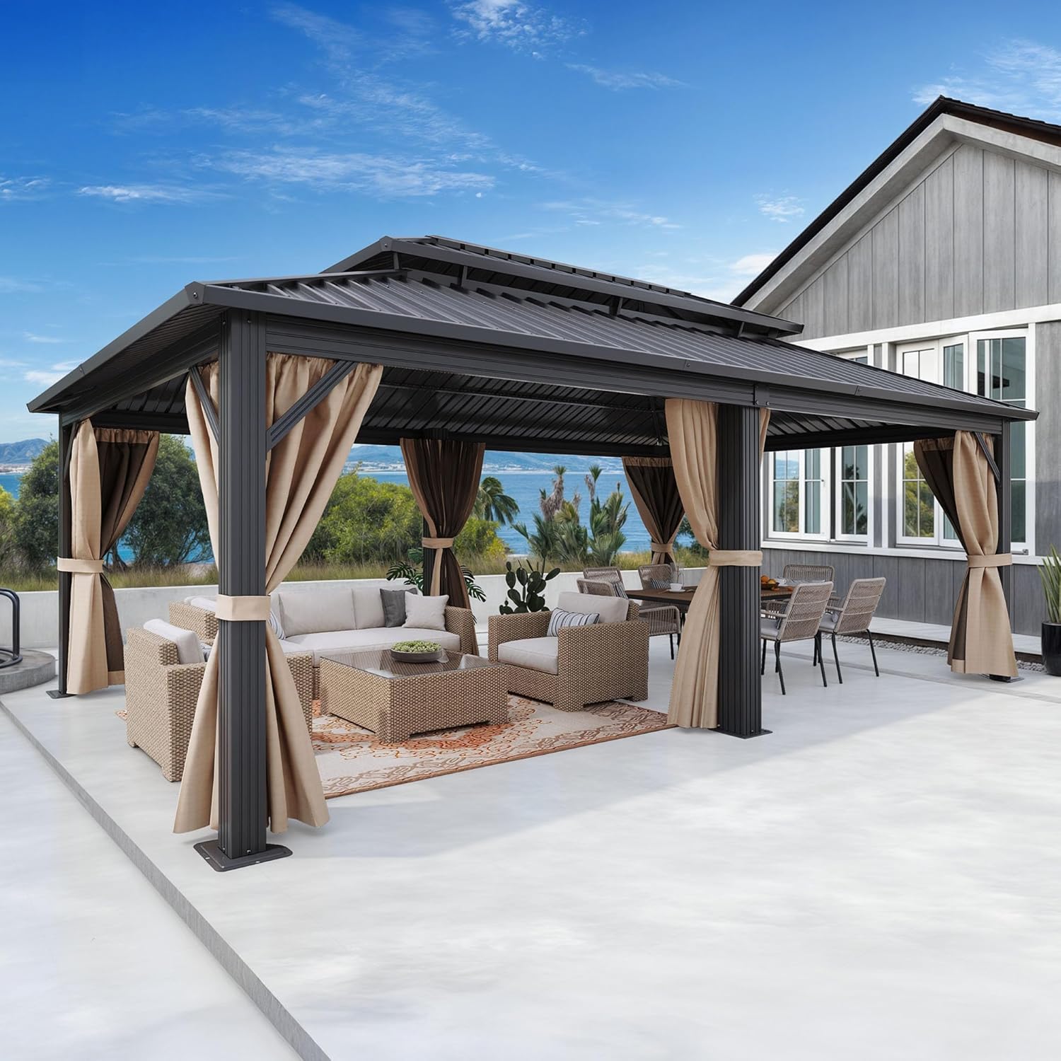 Image 1 of DWVO 20x12ft aluminum gazebo worth it