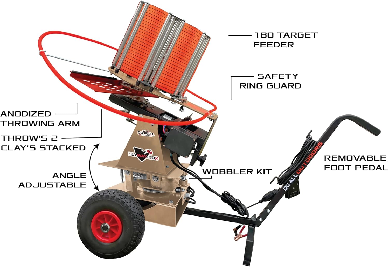 Do All Outdoors Flyway 180X clay pigeon thrower worth buying,should I buy Do All Outdoors Flyway 180X,Do All Outdoors Flyway 180X pros cons,best clay pigeon thrower for car transport,Do All Outdoors vs Champion thrower,Do All Outdoors Flyway 180X features unboxing and complete package contents
