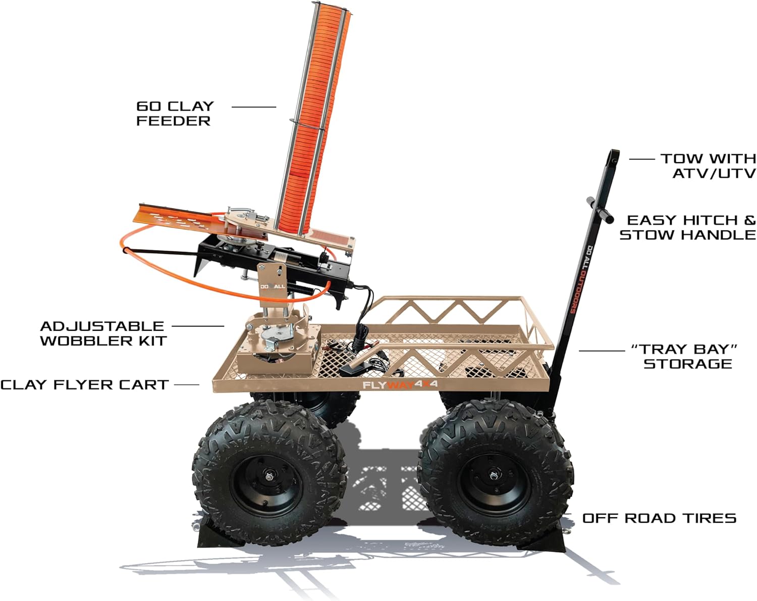 Do All Outdoors Flyway 4x4 60 Clay worth it,should I buy Do All Outdoors Flyway 4x4,Do All Outdoors Flyway 4x4 pros cons,best towable clay thrower for ATV,Flyway 4x4 vs other clay throwers,Do All Outdoors Flyway 4x4 honest assessment unboxing and complete package contents
