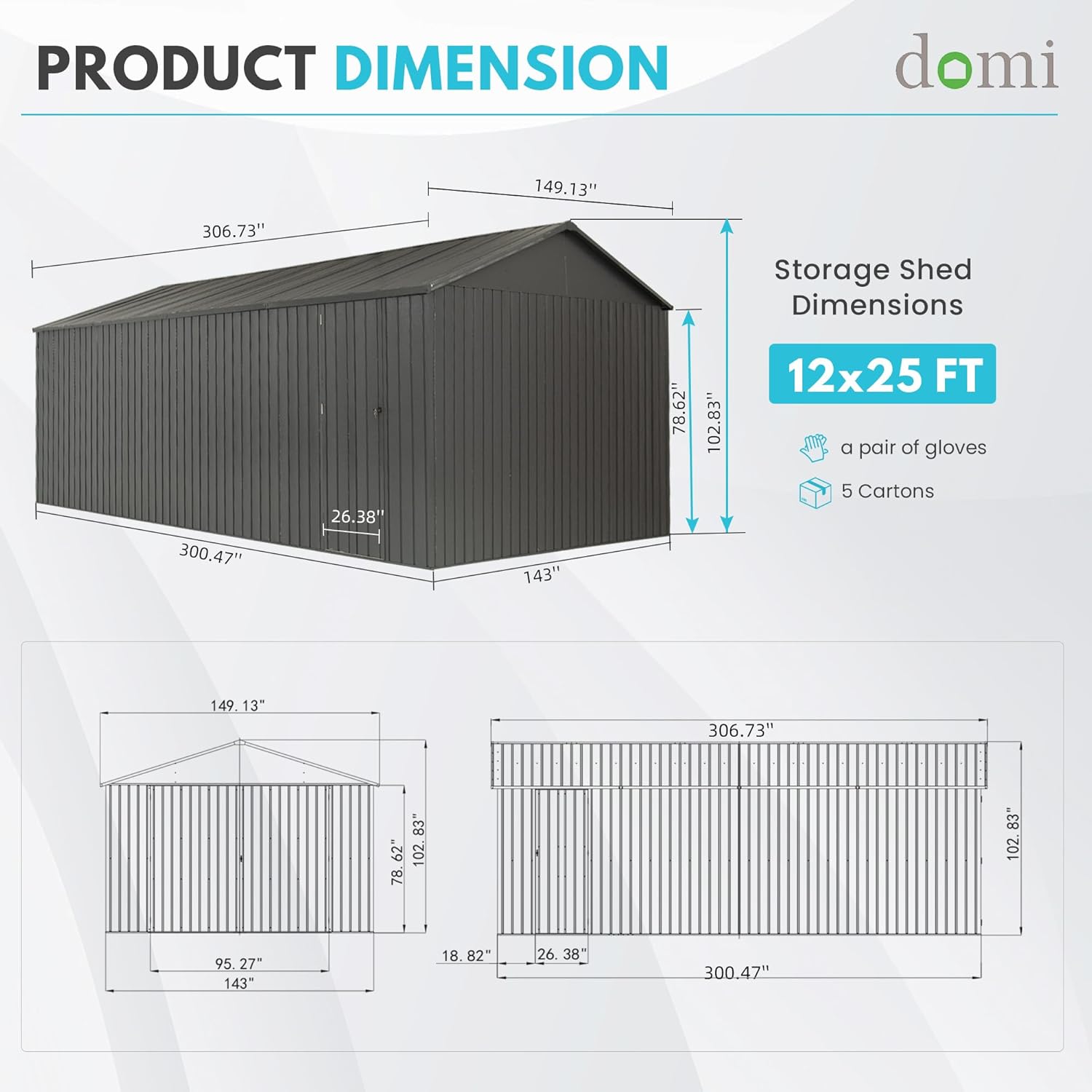 Domi 12x25 metal garage shed worth buying,should I buy Domi metal garage shed,Domi 12x25 shed pros cons,best metal carport for vehicles,Domi garage shed vs alternatives,Domi outdoor living shed honest unboxing and complete package contents