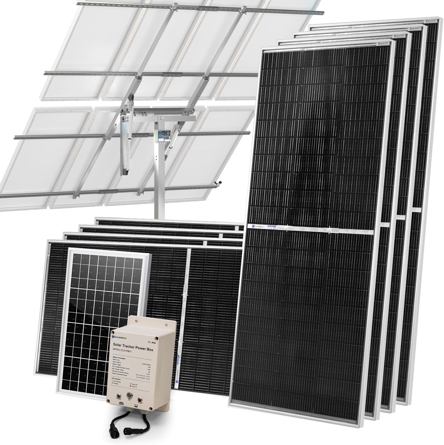 Image 1 of ECO-WORTHY 1600W solar tracker worth it