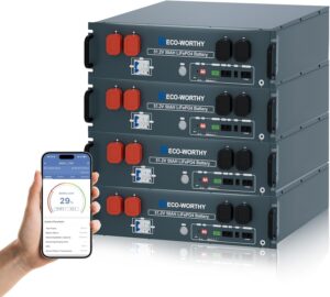 Image 1 of ECO-WORTHY 48V server rack battery worth it