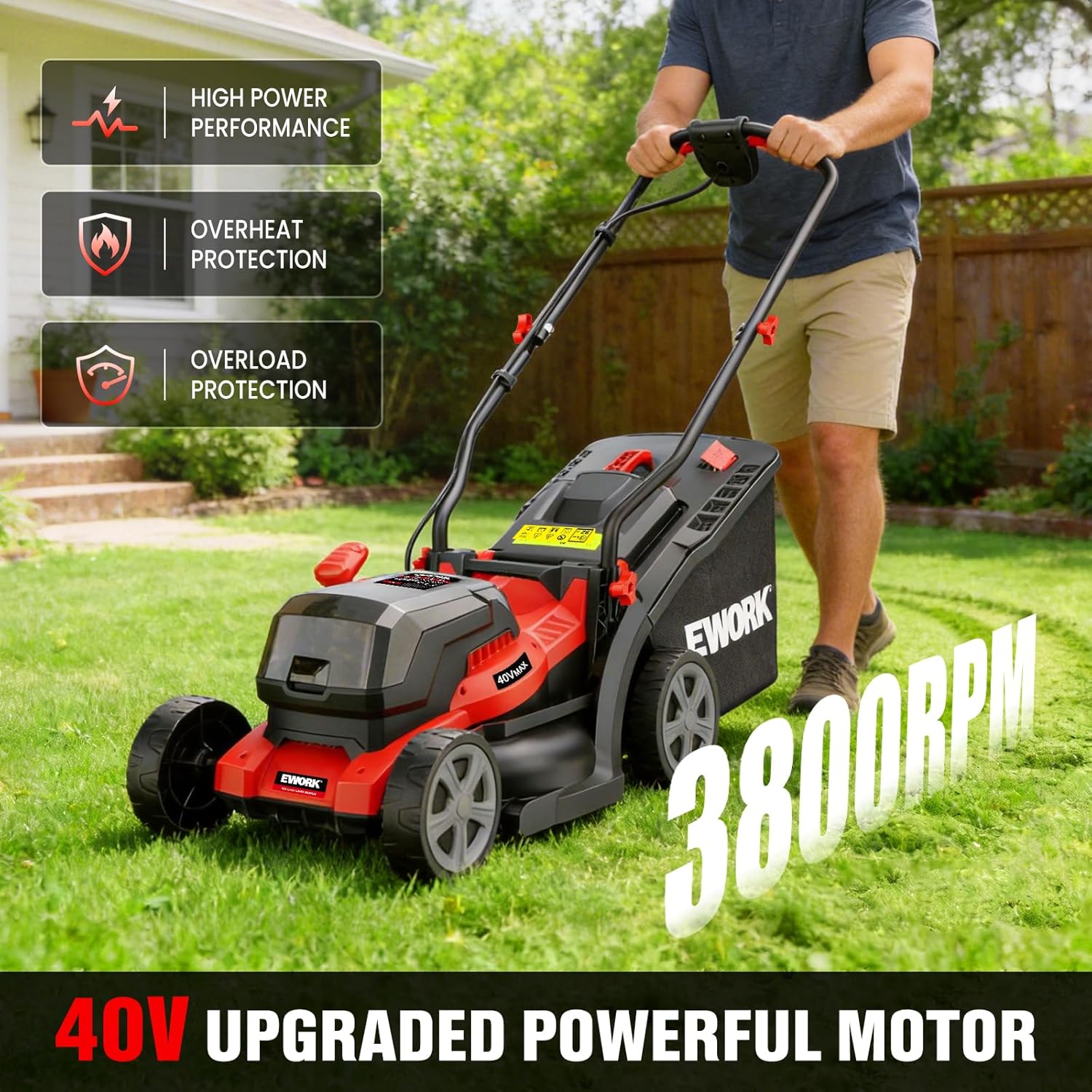 EWORK 40V Lawn Mower Worth Buying? Honest Pros & Cons Analysis 4 EWORK 40V lawn mower worth buying,should I buy EWORK 40V mower,EWORK 40V vs gas mower,EWORK 40V pros cons,best battery mower for small yard,EWORK 40V honest assessment performance testing and real-world results