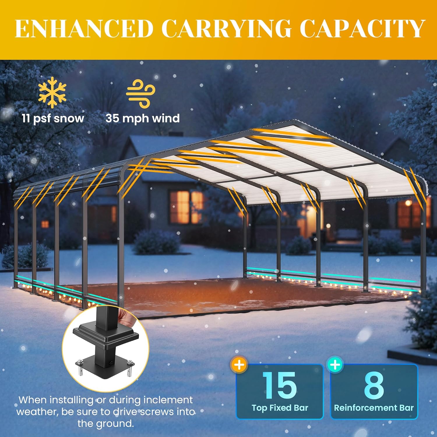 FansaFurn heavy duty carport,should I buy FansaFurn carport,best carport for trucks and boats,heavy duty carport pros cons,metal canopy carport worth buying,outdoor vehicle shelter for rain protection unboxing and complete package contents