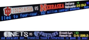 Image 1 of Franchise Double Feed LED Sports Ticker worth buying