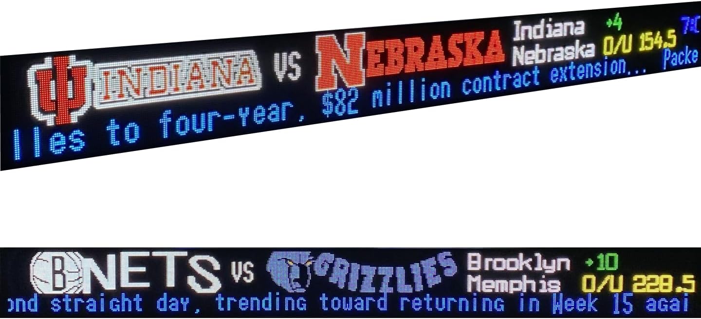 Image 1 of Franchise Double Feed LED Sports Ticker worth buying