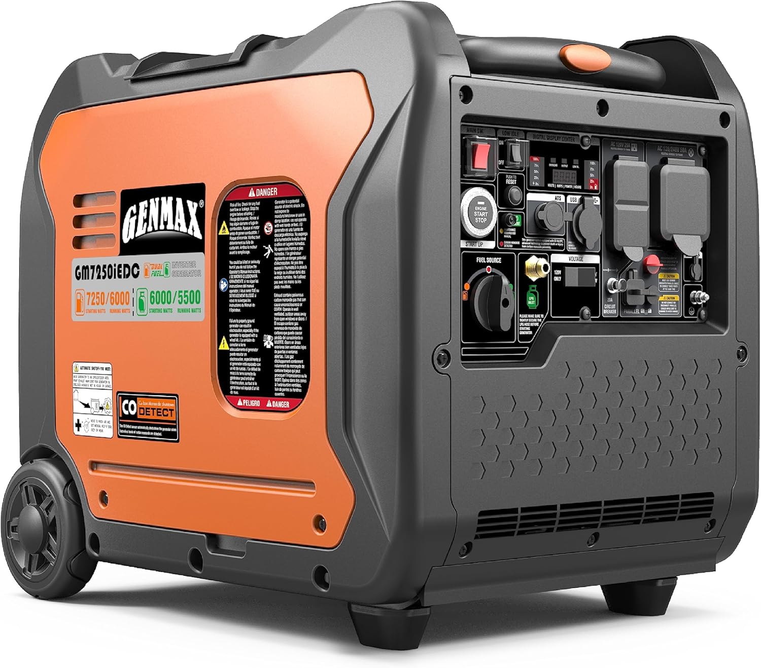 Image 1 of GENMAX GM7250iEDC dual fuel generator