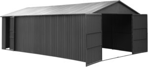 Image 1 of Gareinwuds 12x25FT metal garage shed worth it