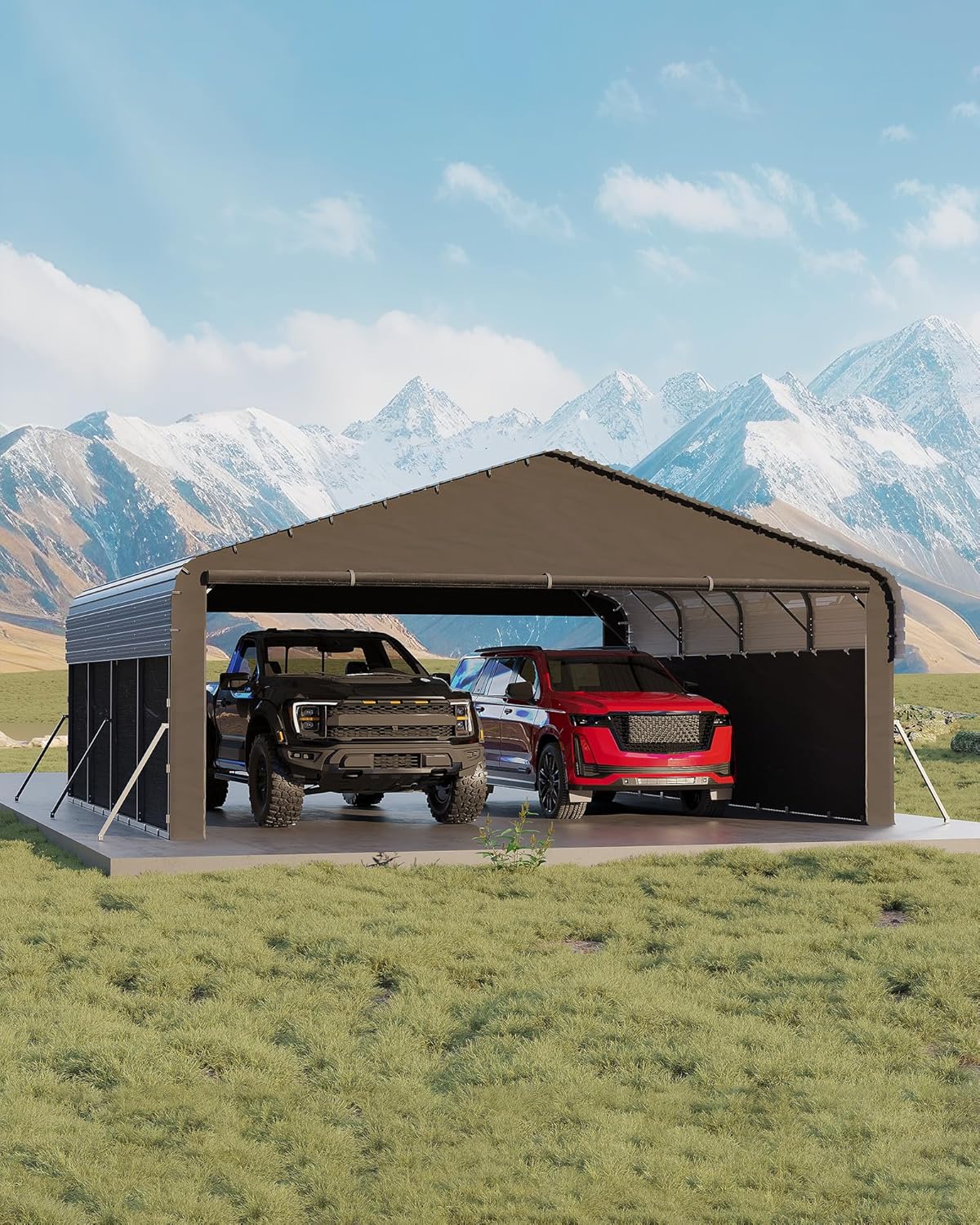 Image 1 of Garvee 20x20 metal carport