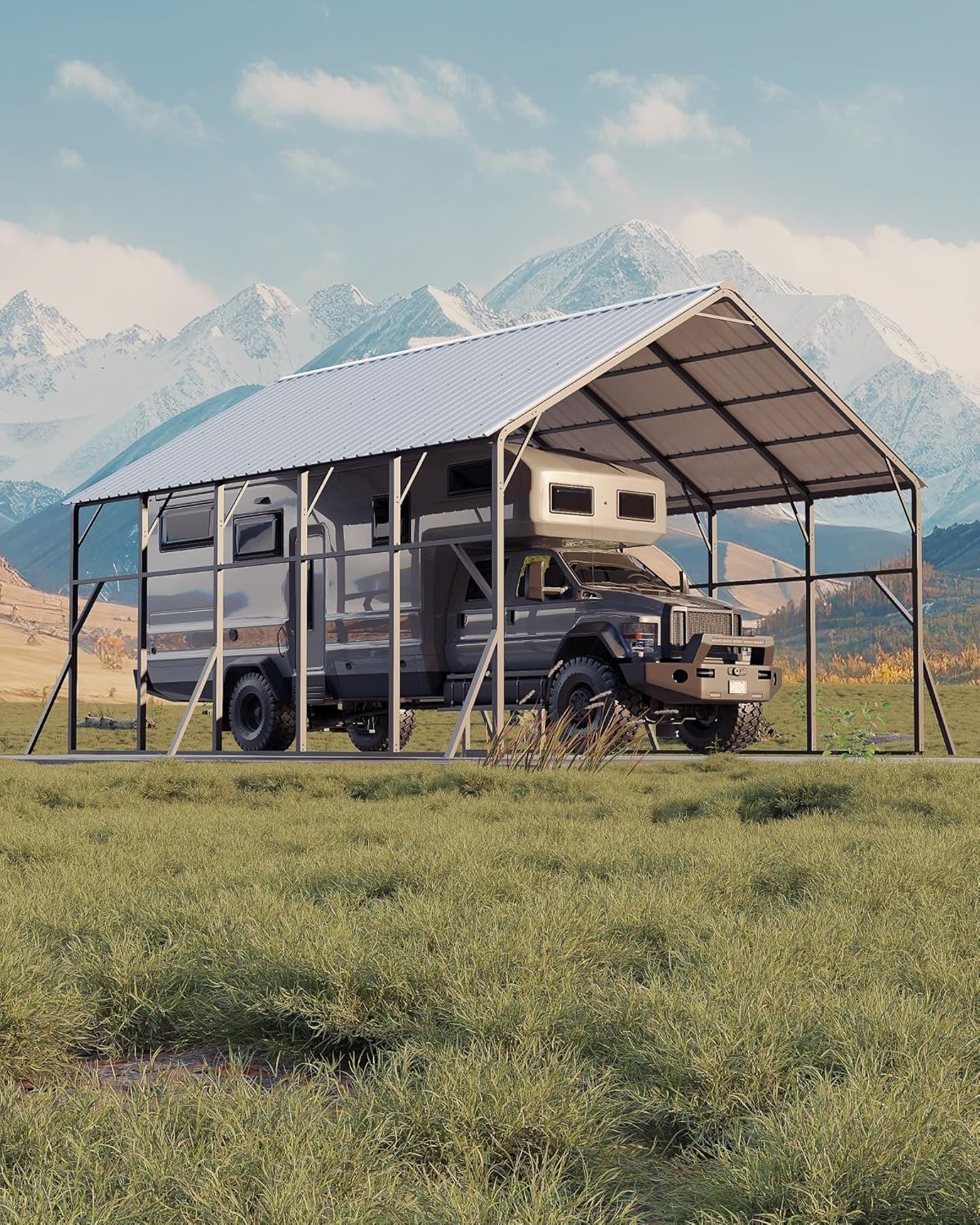 Image 1 of Garvee 20x25 ft metal carport kit