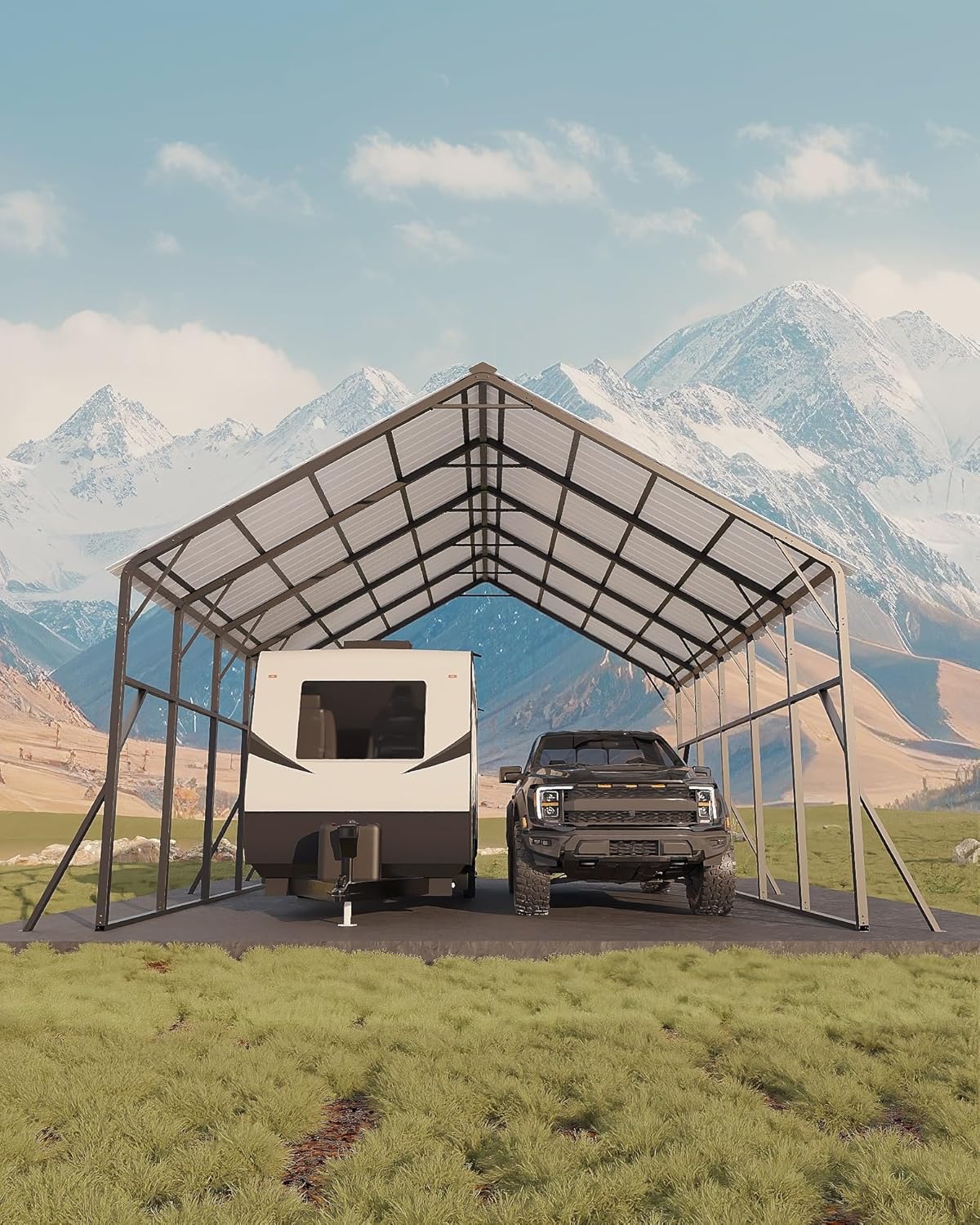 Garvee 20x25 ft metal carport kit,Garvee vertical roof carport pros cons,should I buy Garvee carport kit,Garvee 20x25 vs other carports,Garvee steel carport worth buying,best vertical roof carport for snow unboxing and complete package contents