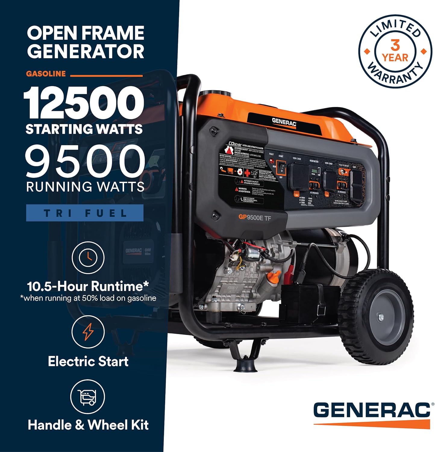 Generac GP9500E Tri Fuel worth it,should I buy Generac GP9500E,Generac GP9500E pros cons,best tri fuel portable generator,Generac GP9500E vs alternatives,Generac GP9500E worth buying unboxing and complete package contents