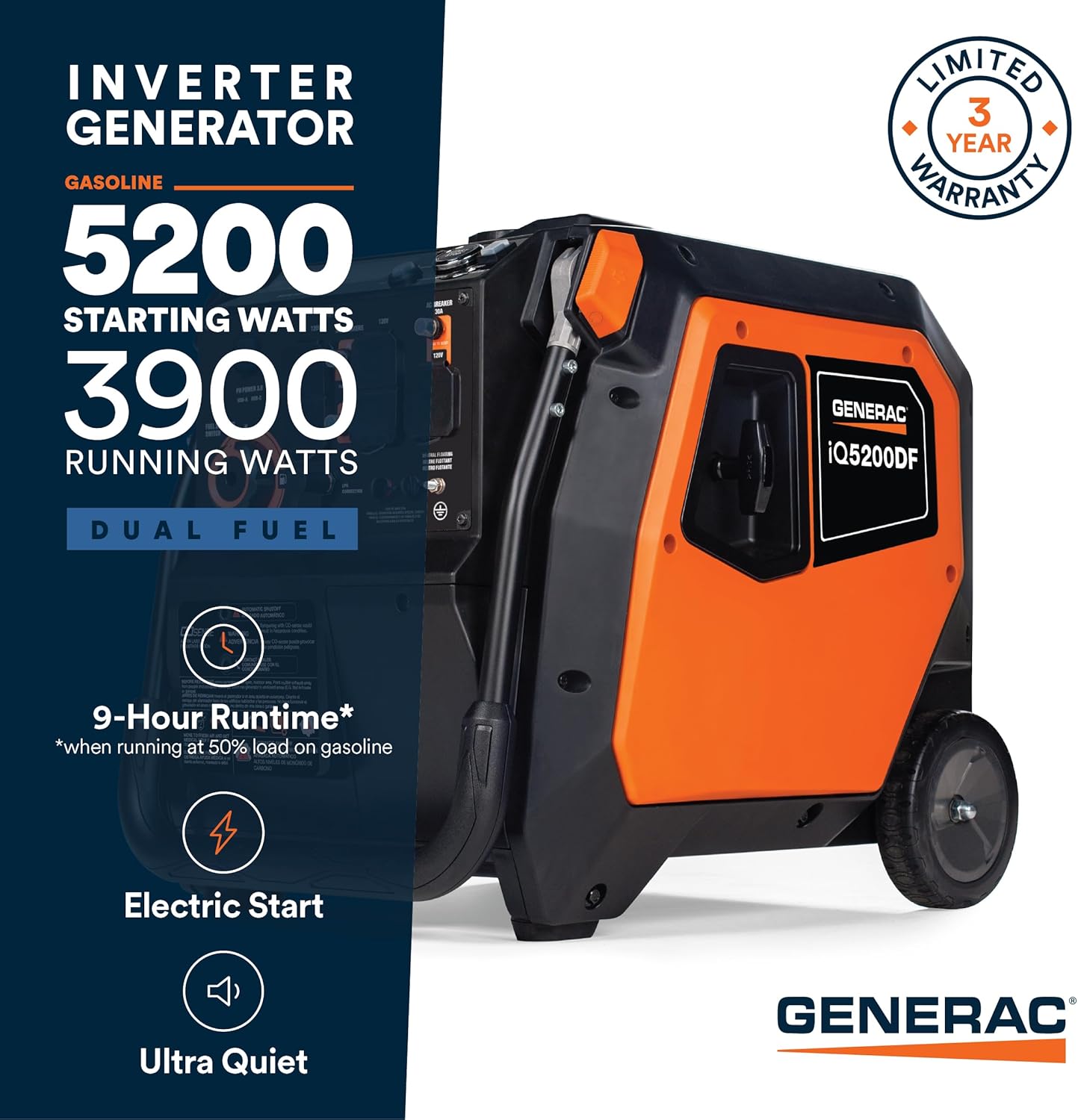 Generac iQ5200 DF worth buying,Generac iQ5200 DF pros cons,Generac dual fuel generator honest,best portable generator for home backup,Generac iQ5200 vs alternatives,should I buy a Generac inverter generator unboxing and complete package contents