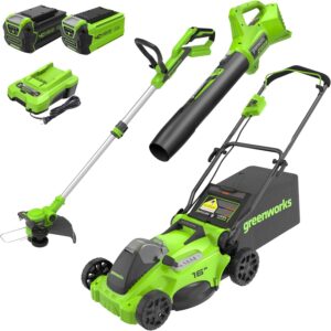 Image 1 of Greenworks 40V lawn mower combo worth it
