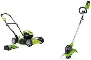 Image 1 of Greenworks 40V mower trimmer worth it