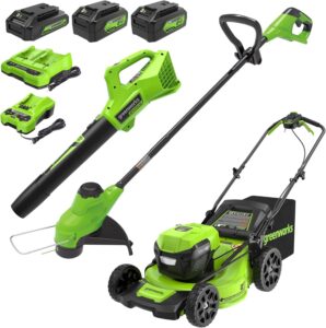 Image 1 of Greenworks 48V lawn mower combo worth it