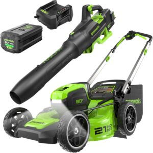 Image 1 of Greenworks 80V mower blower worth it