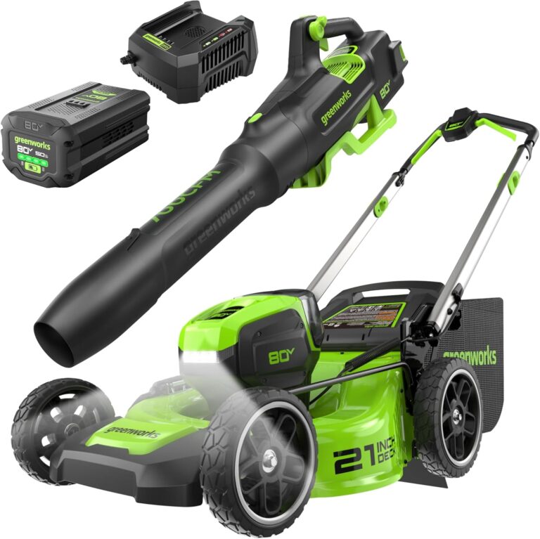 Image 1 of Greenworks 80V mower blower worth it