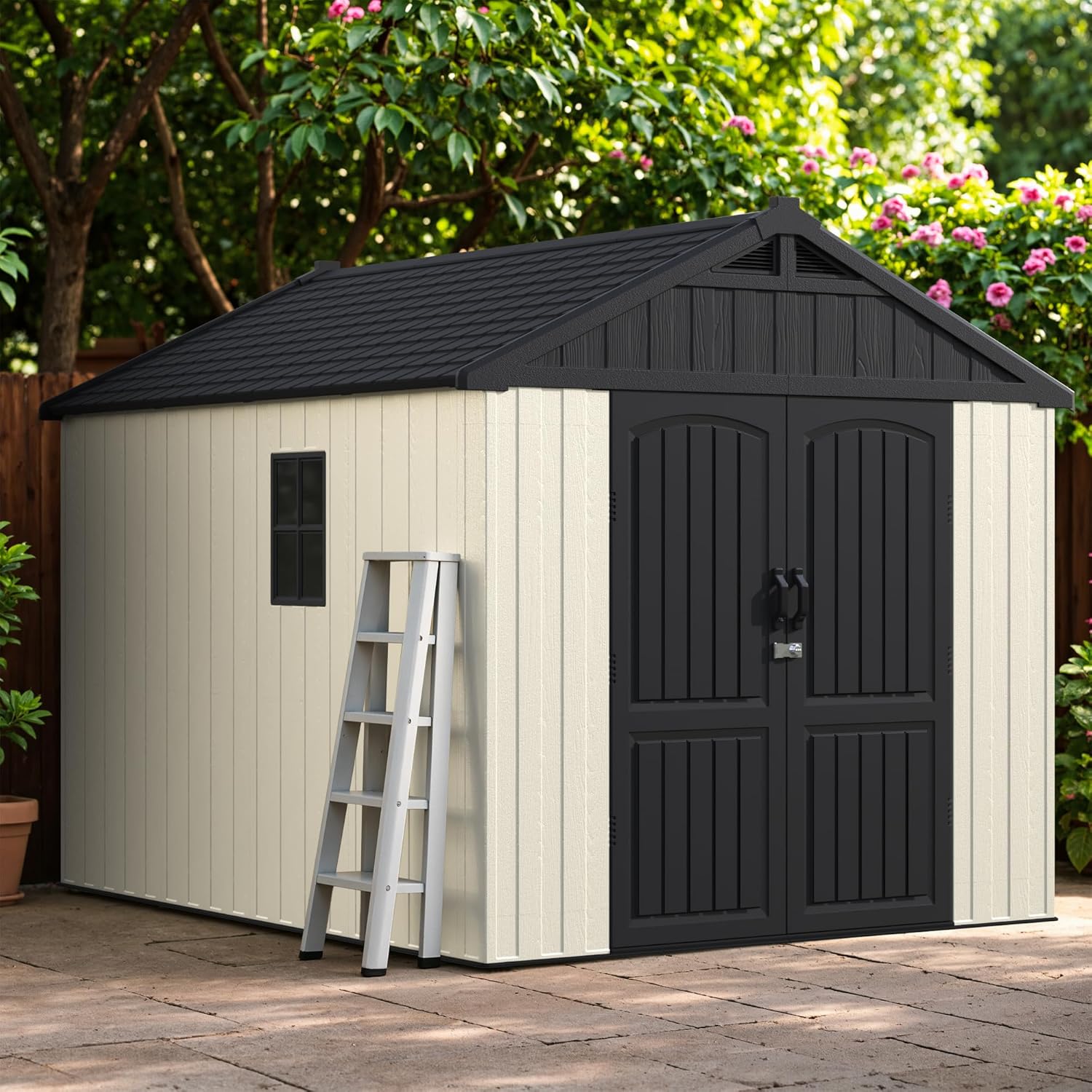 Greesum 8x10 plastic storage shed,Greesum resin shed worth it,best plastic shed for garden,Greesum shed pros cons,should I buy Greesum outdoor shed,Greesum shed vs alternatives unboxing and complete package contents