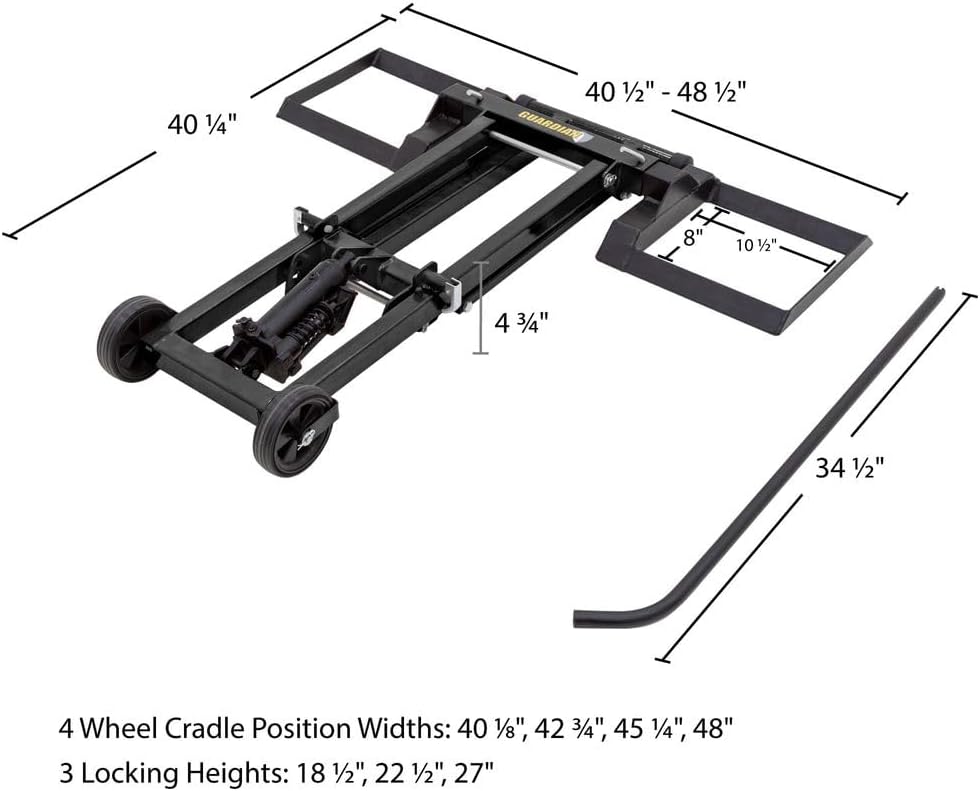 Guardian lawn mower lift jack worth it,should I buy Guardian mower lift,Guardian lift jack pros cons,best lawn mower lift for maintenance,Guardian 500 lb lift honest,mower lift jack vs alternatives unboxing and complete package contents