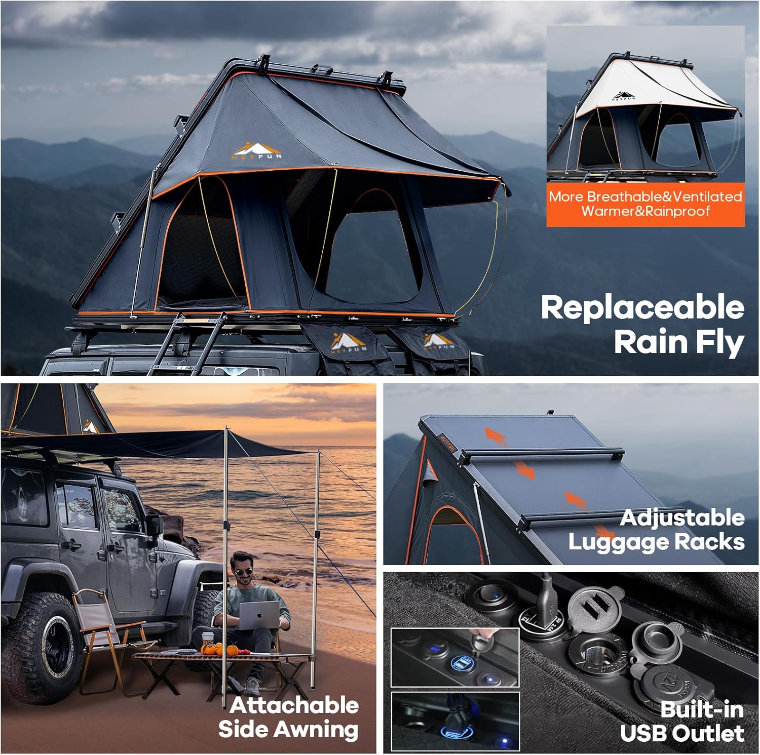 HEYFUN Adventurer Pro worth it,should I buy HEYFUN Adventurer Pro,HEYFUN Adventurer Pro pros cons,best hard shell rooftop tent,Adventurer Pro vs alternatives,HEYFUN rooftop tent honest unboxing and complete package contents
