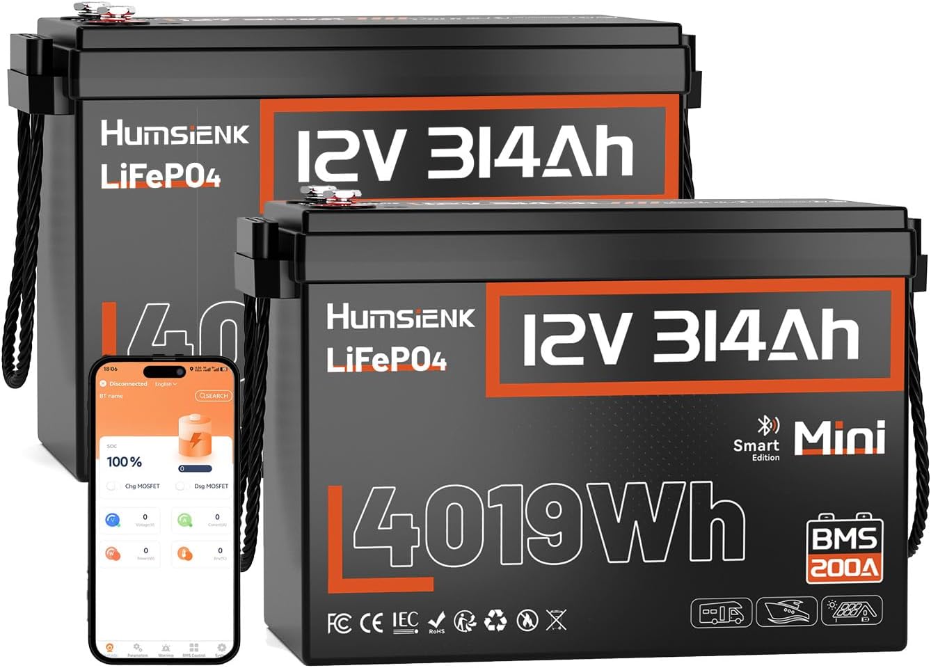 Image 1 of HumsiENK 314Ah LiFePO4 battery worth buying