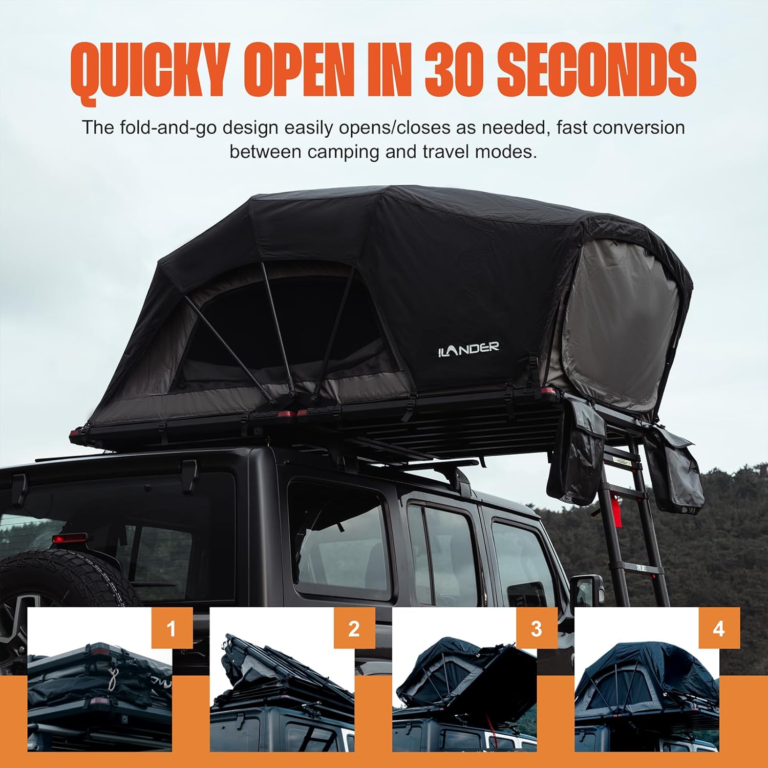 ILANDER rooftop tent worth buying,ILANDER rooftop tent pros cons,best rooftop tent for SUV,hard shell rooftop tent worth it,should I buy an ILANDER tent,ILANDER vs other rooftop tents unboxing and complete package contents