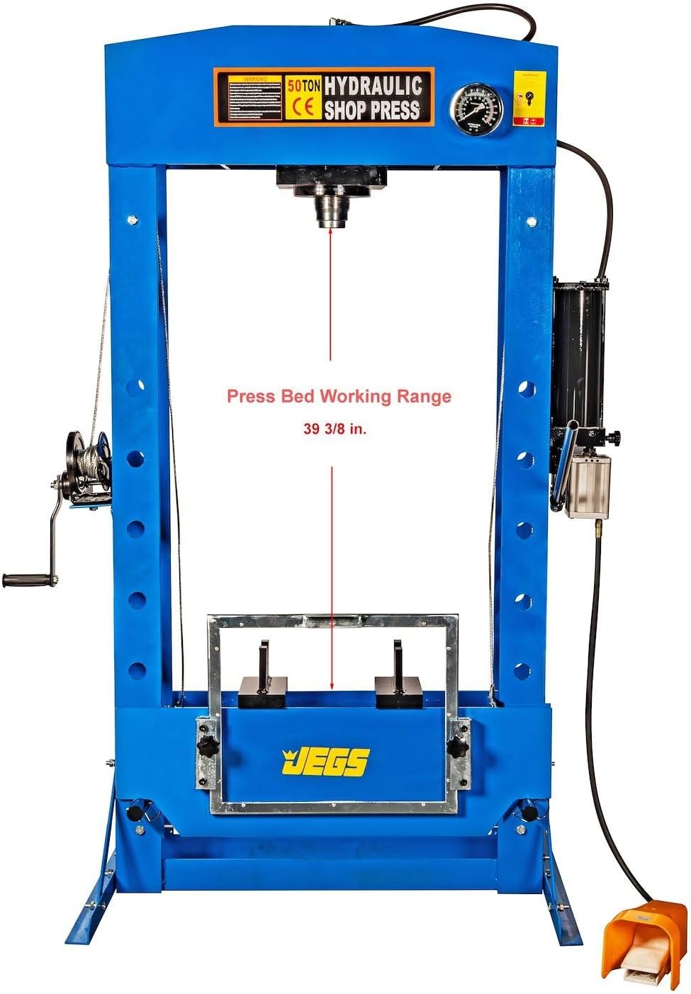 JEGS 50-ton shop press worth buying,should I buy a JEGS hydraulic press,JEGS 50-ton press pros cons,best floor mount shop press,JEGS vs other shop presses,air operated foot pedal press unboxing and complete package contents