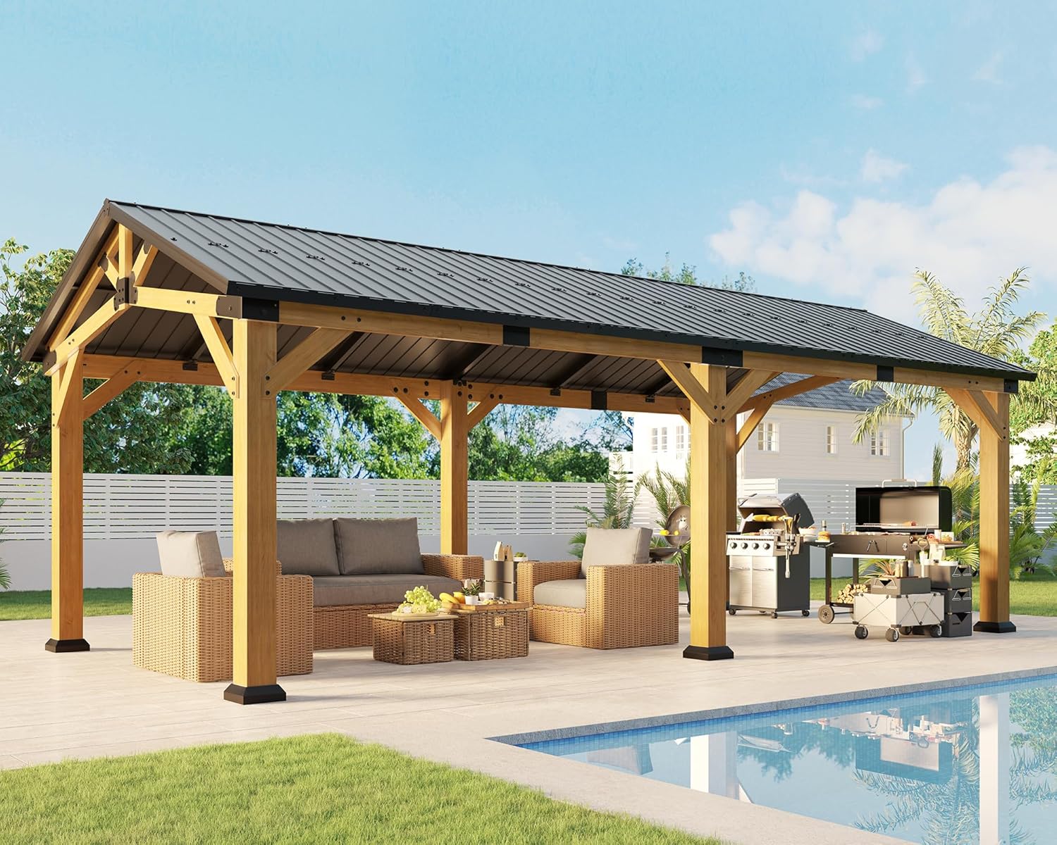 Image 1 of Jocisland cedar wood gazebo worth it